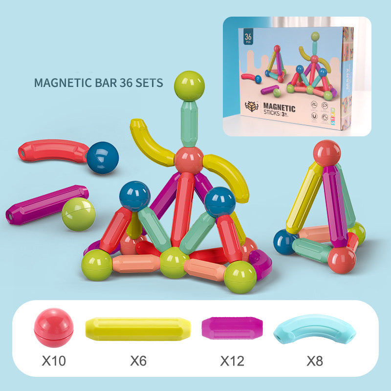 "STEM Fun: Magnetic Constructor Blocks Set"