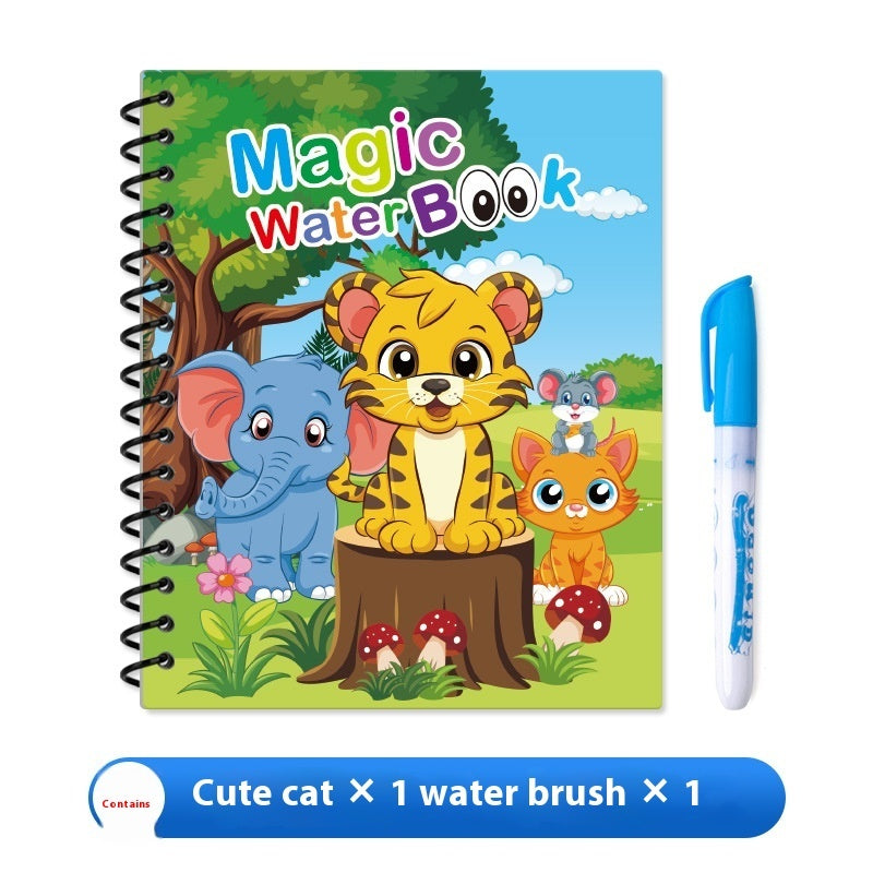 "Magic Water Drawing Book – Reusable Montessori Coloring for Kids"