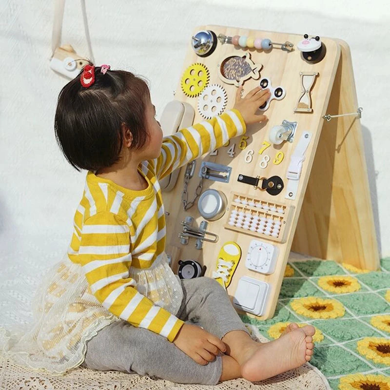 "Enhance Skills: Children's DIY Busy Board Accessories"