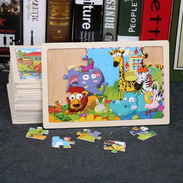 Children's Wooden Animal Puzzle